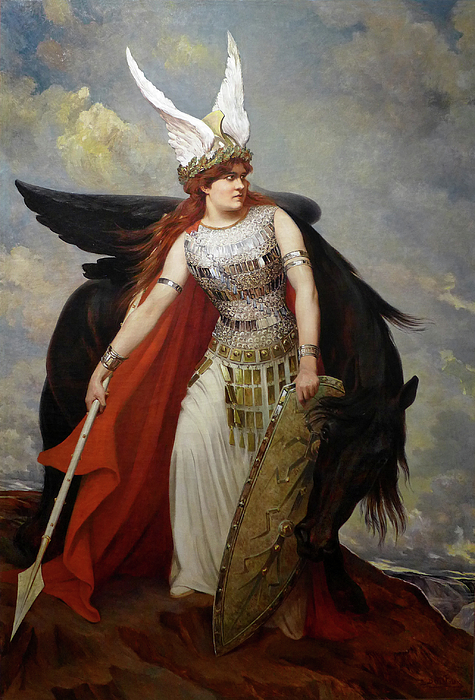The Valkyrie, 20th Century Tapestry by Servais-joseph Detilleux