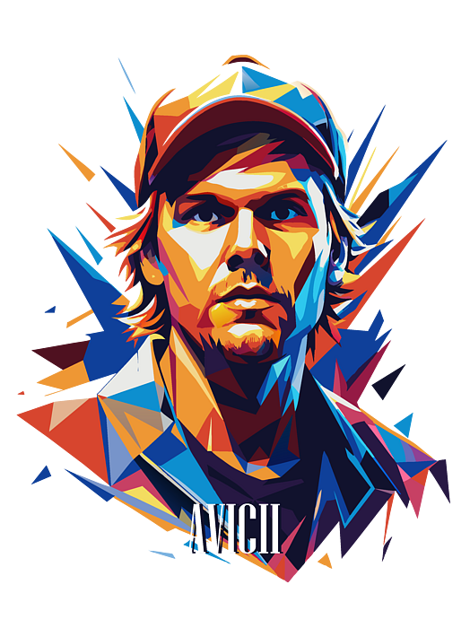 Avicii #2 in WPAP Pop Art Ornament by Vector Artnesia - Vector