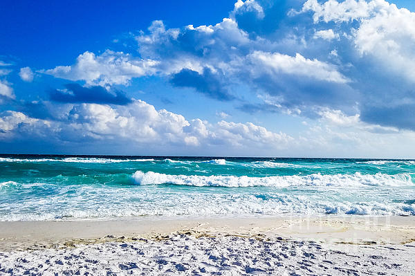 Beach Waves, Opal Beach, Pensacola Beach, Florida Yoga Mat by