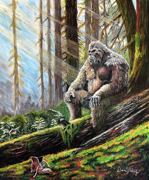 Bigfoot at Rest Tapestry by Daniel Eskridge - Daniel Eskridge