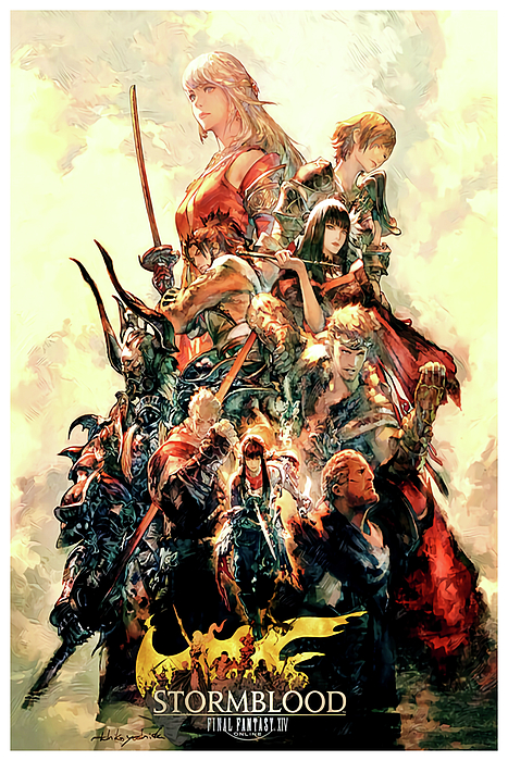 Final Fantasy XIV Online Stormblood Poster Jigsaw Puzzle by Daryl