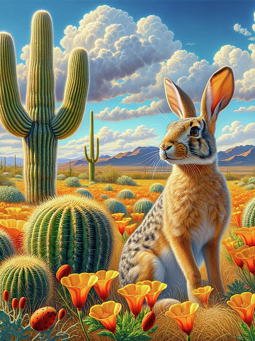 Jack the Rabbit T-Shirt by Robert Harris - Robert Harris