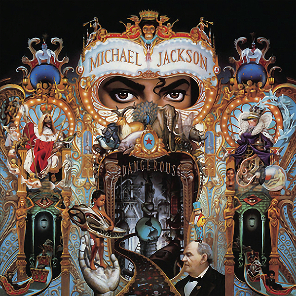 Michael Jackson Dangerous Album Cover 1991 Jigsaw Puzzle by Robert