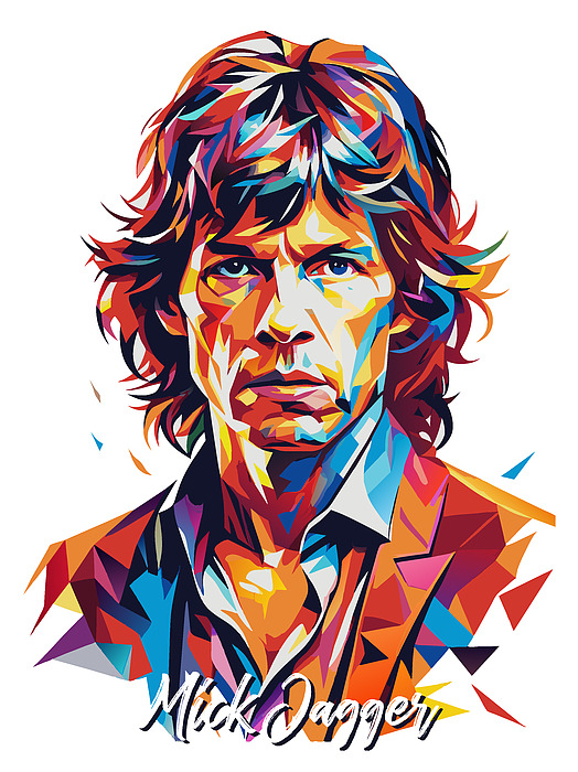 Mick Jagger #2 in WPAP Pop Art Galaxy Case by Vector Artnesia
