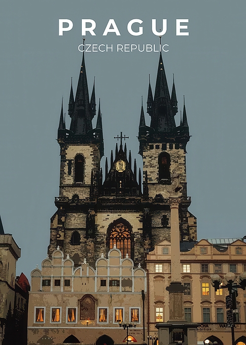 Prague Gothic Architecture Prague Czech Republic Jigsaw Puzzle by