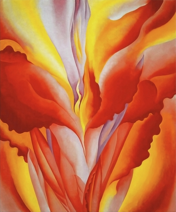 red-canna-modernist-abstract-