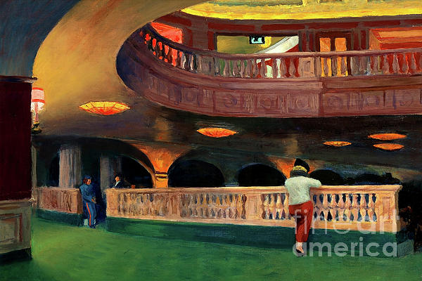 Remastered Art The Sheridan Theatre by Edward Hopper 20230407c Zip