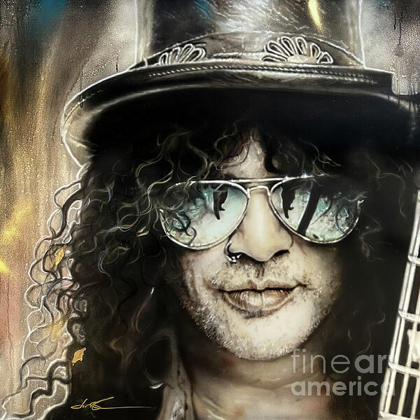Slash Render Slash GnR - Original Art of Slash from Guns n Roses Jigsaw Puzzle by ...