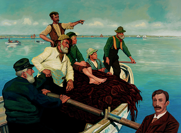 Stanhope Forbes Fishermen Painting Jigsaw Puzzle by Paul Meijering