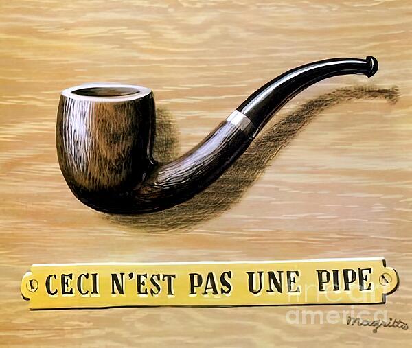 Surreal Pipe Depiction by MagritteThe treachery of images This is not a ...
