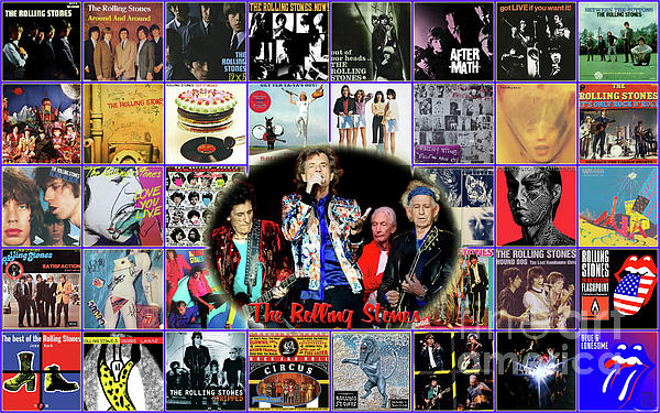 The Rolling Stones Albums Covers, Discography Jigsaw Puzzle by