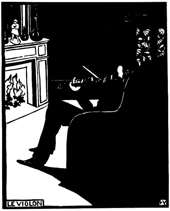 アート・デザイン・音楽 Felix Vallotton - Zeichnungen The Violin Jigsaw Puzzle by Felix Vallotton - Wonder Puzzles
