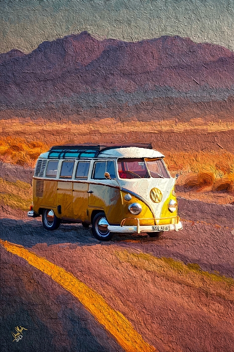 Vintage VW Van Jigsaw Puzzle by Anas Afash - Anas Afash