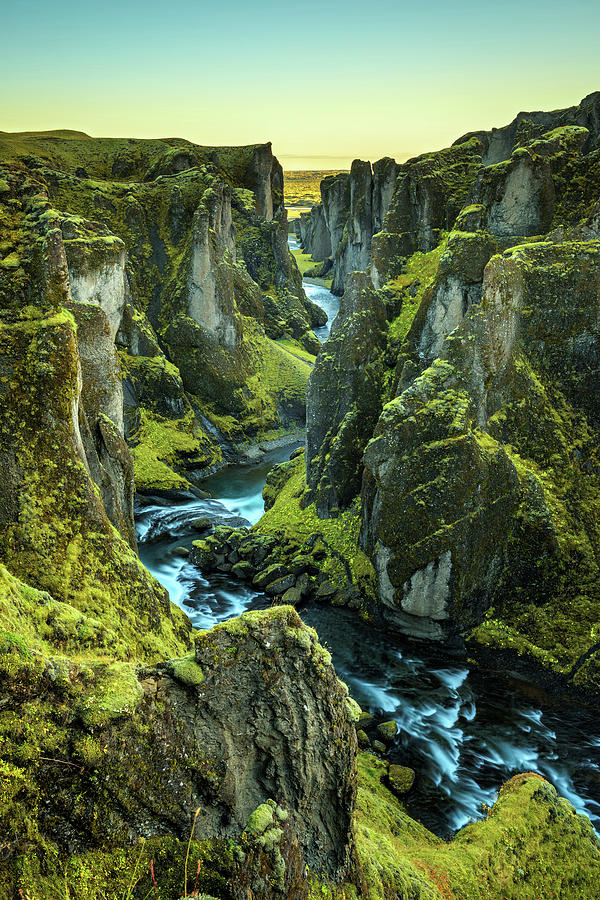 Fjadrargljufur canyon and river in south east Iceland #1 Photograph by Miroslav Liska