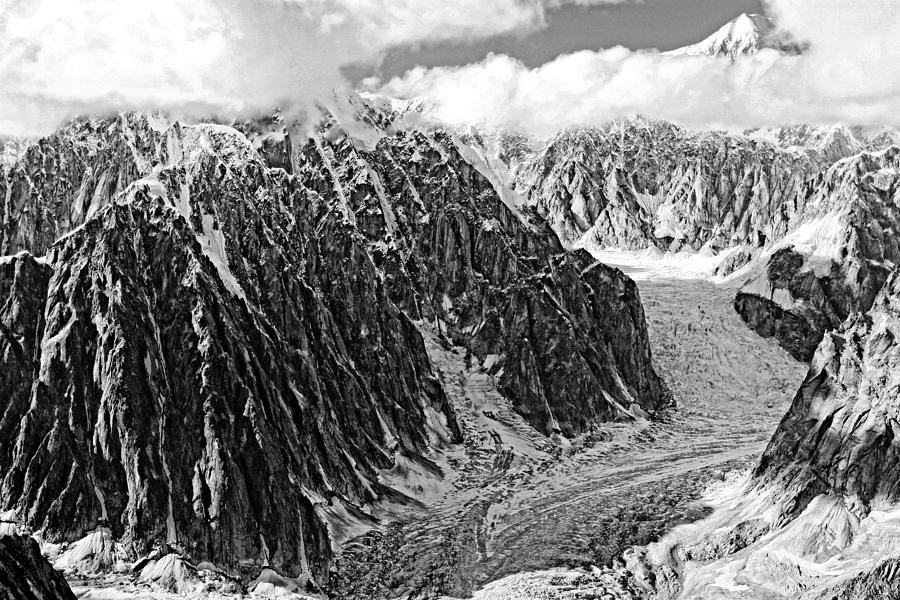 Glacier in Mt Denali Park #1 Photograph by Waterdancer 