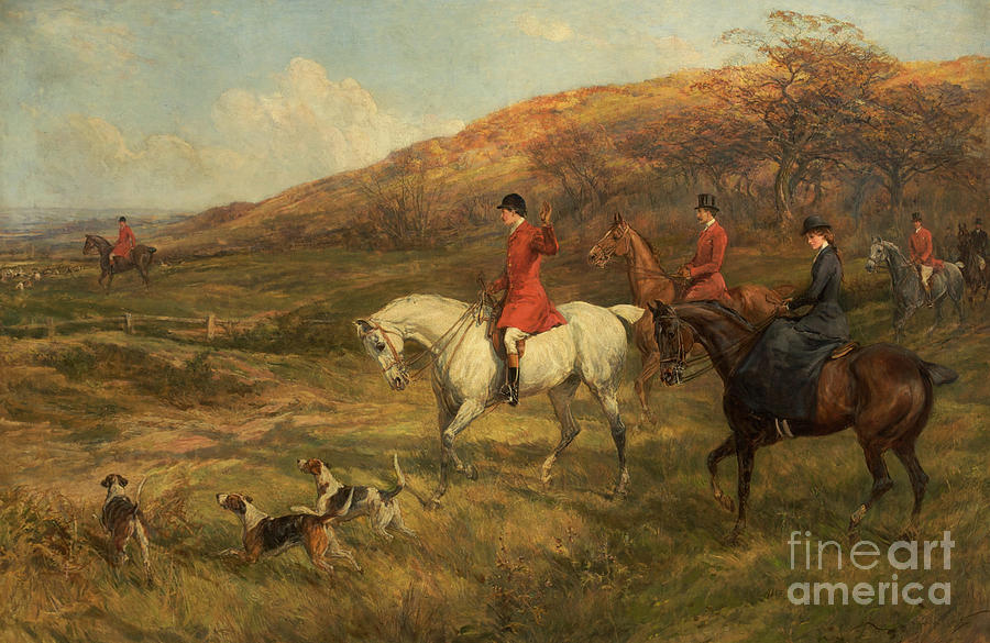 Hunting Scene Painting by Heywood Hardy - Metal Posters