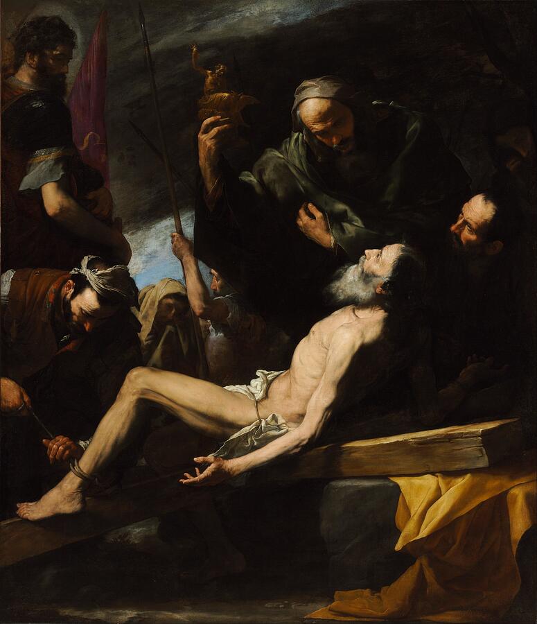 Martyrdom of Saint Andrew, from 1628 Painting by Jusepe de Ribera ...