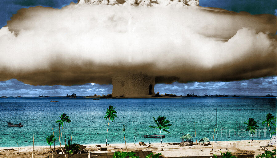 Mushroom Cloud of Operation Crossroads Baker Atomic Nuclear Bomb Test ...