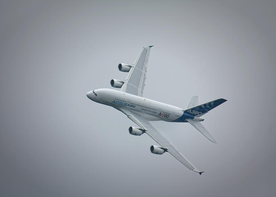 Airbus A380 #6 Photograph by Shirley Mitchell