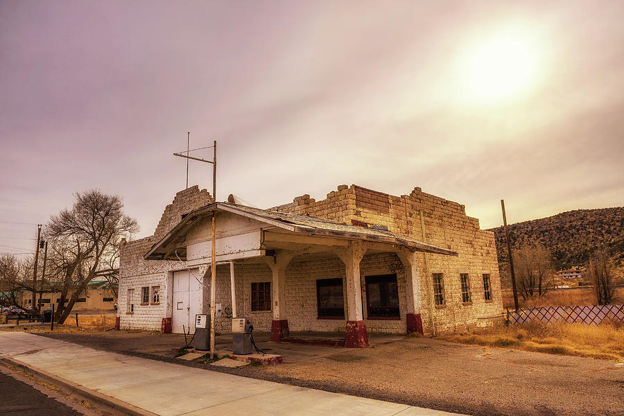 Abandoned gas station on historic Route 66 in Arizona Photograph by Miroslav Liska