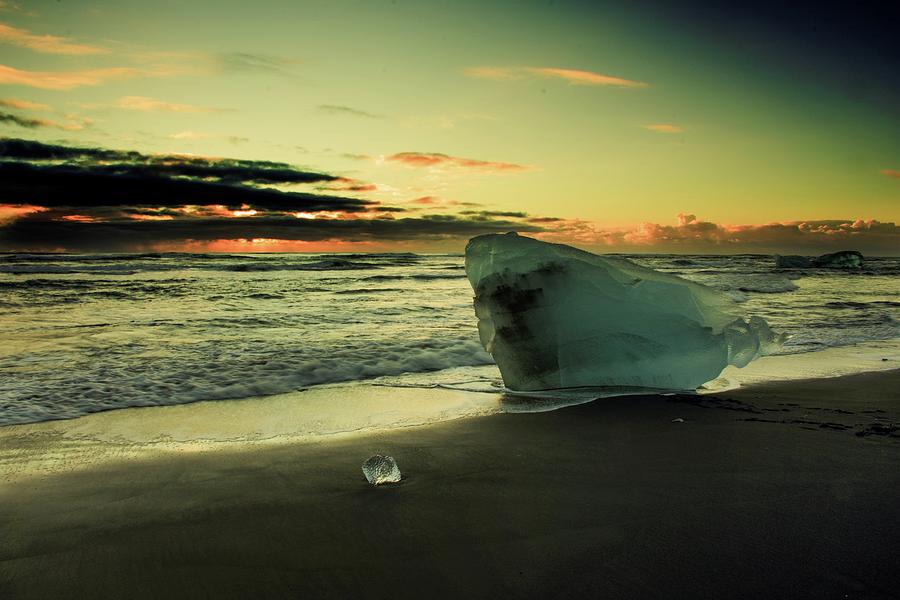 Alone on the beach Photograph by Robert Grac