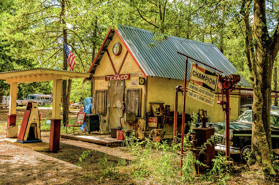 Old Gas Station Photograph by Louis Dallara