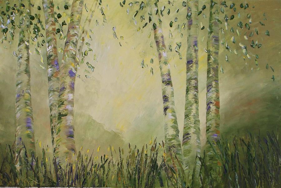 Aspen Dreams Painting by Raette Meredith
