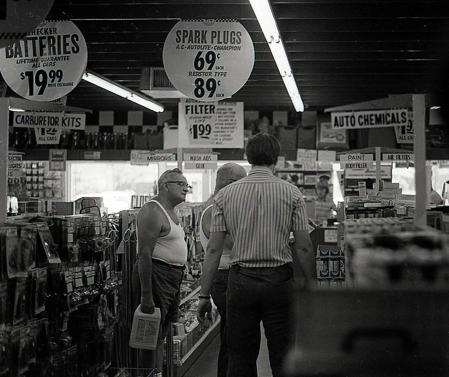 Auto-Parts Store, 1972 Photograph by Jeremy Butler