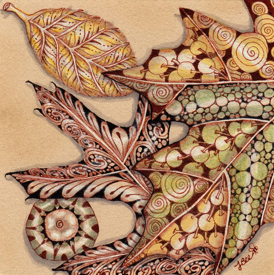 Autumn Splendor Drawing by Jan Steinle