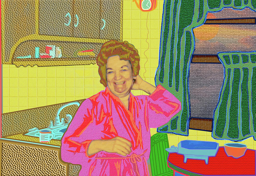 Bevs Kitchen Digital Art by Rod Whyte