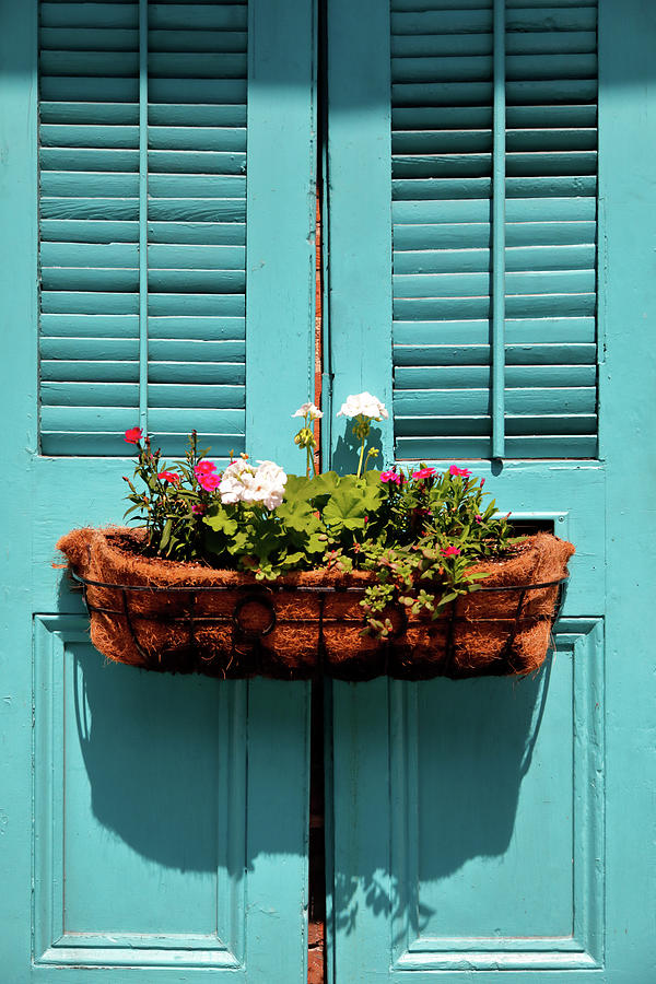 Blue Shutters Photograph by Nicholas Blackwell