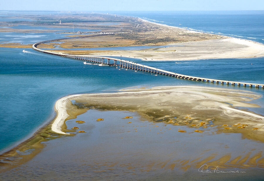Bonner Bridge Aerial Photograph by Dan Beauvais