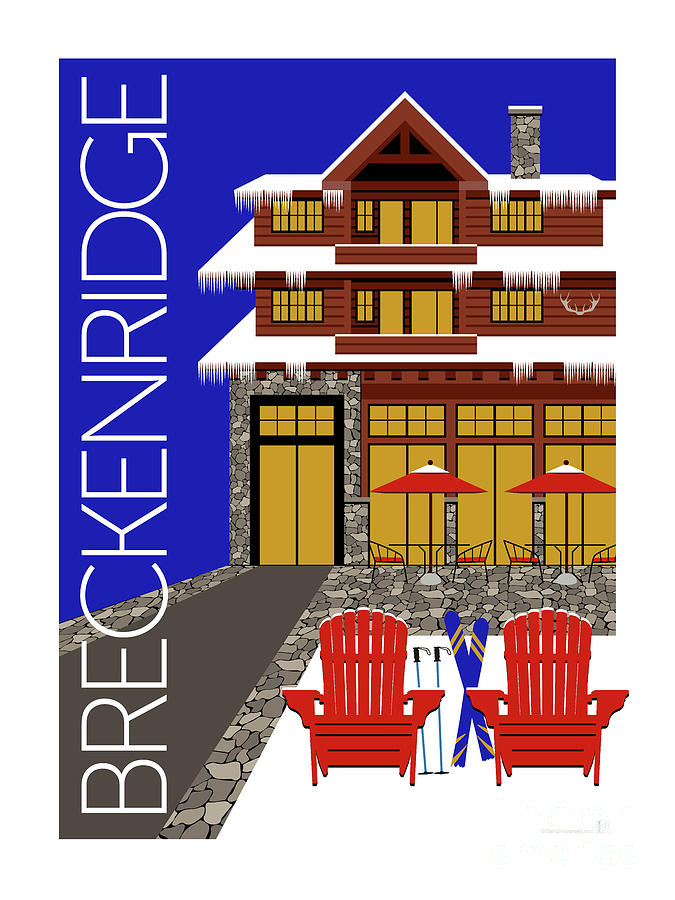 Breckenridge Blue Digital Art by Sam Brennan