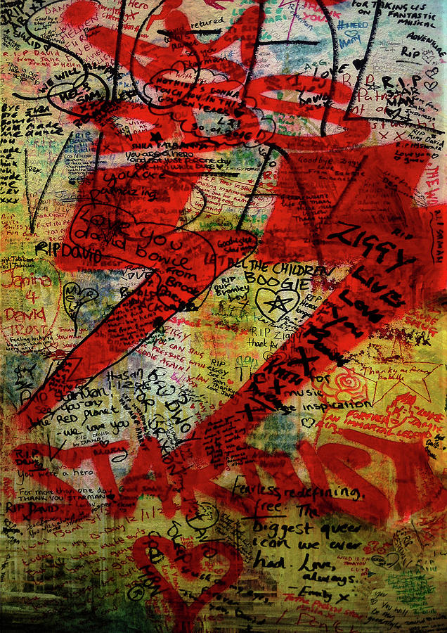 Brixton Bowie - Trembling Flowers SEVEN Digital Art by BFA Prints