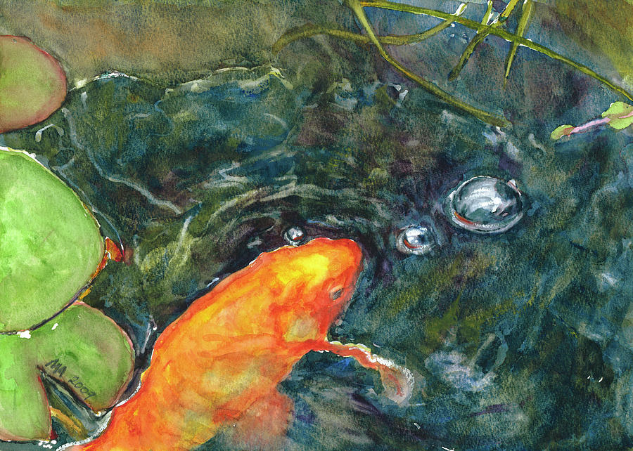 Bubbles Painting by Madeleine Arnett