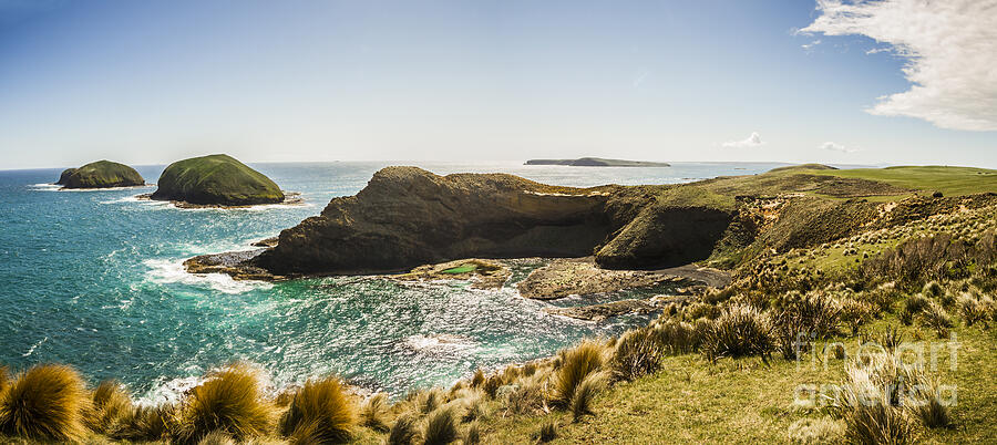Coastal Panoramic View Photograph - Cape Grim cliff panoramic by Jorgo Photography