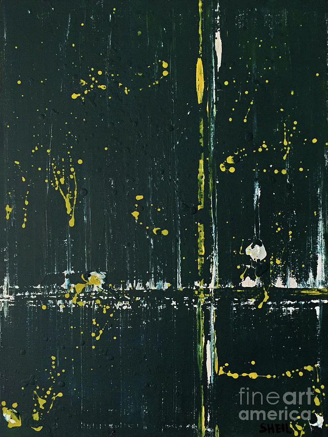 City Lights Painting by Amanda Sheil