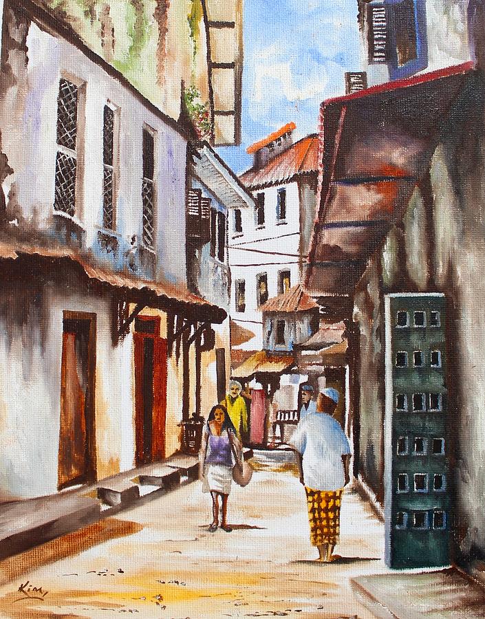 Coast Scene Painting by Richard Kimenia