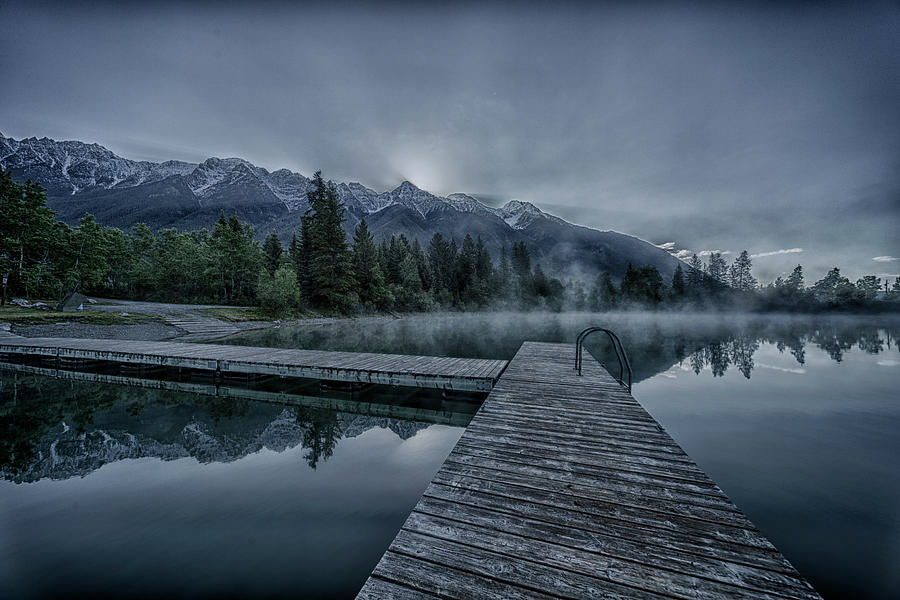 Cool Sunrise on Norbury Lake Photograph by Darcy Michaelchuk