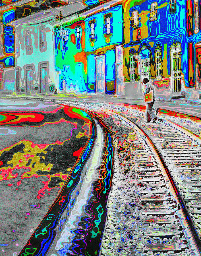 Crossing the Tracks Photograph by Marla Craven