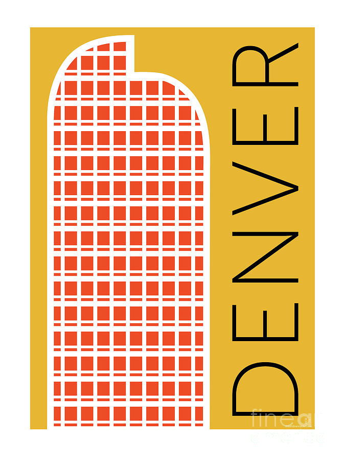 DENVER Cash Register Bldg/Gold Digital Art by Sam Brennan