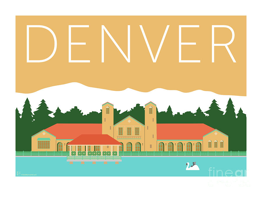 DENVER City Park/Adobe Digital Art by Sam Brennan