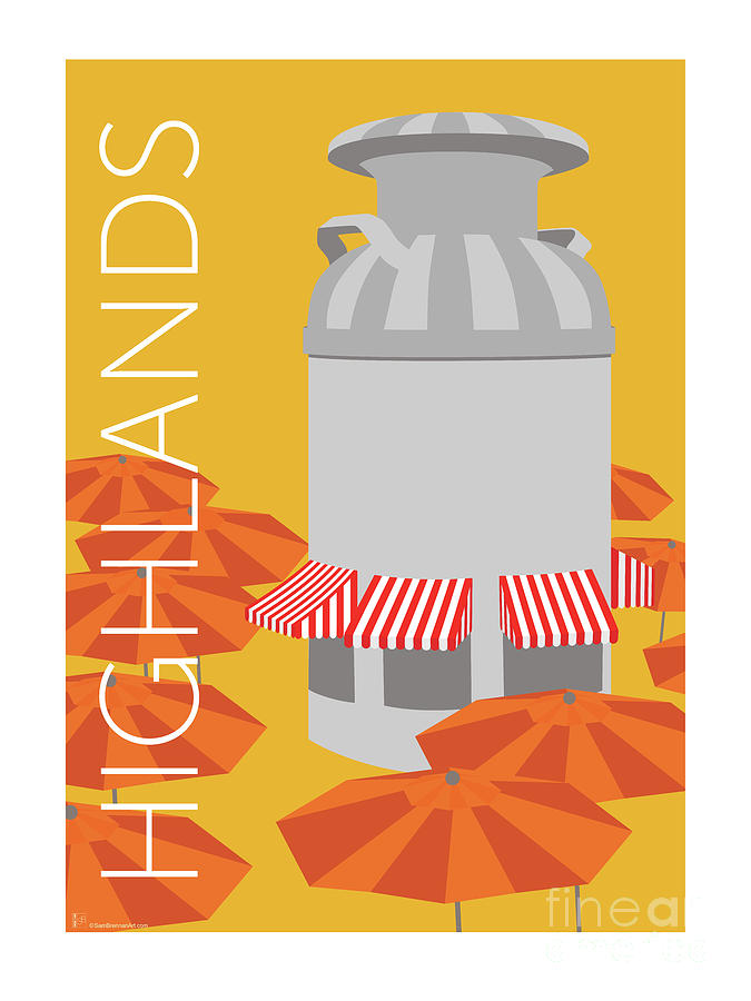 DENVER Highlands/Gold Digital Art by Sam Brennan