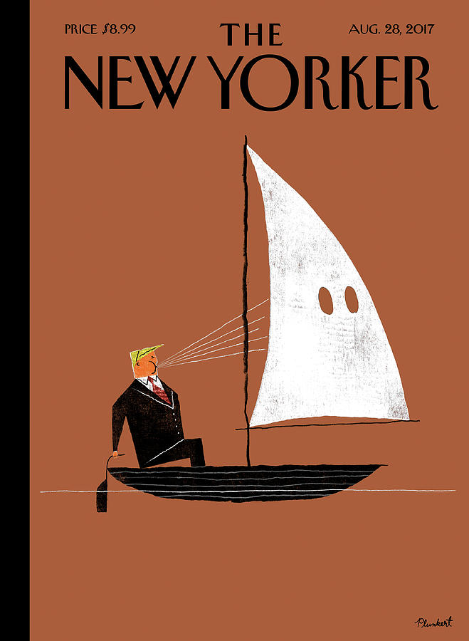 Sailing Cartoon on The New Yorker Cover Digital Art - Blowhard by David Plunkert