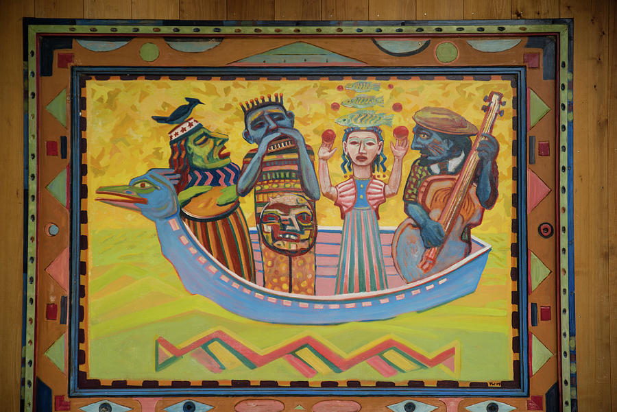 Dragon Boat Band in  Boulevard Park Photograph by Tom Cochran