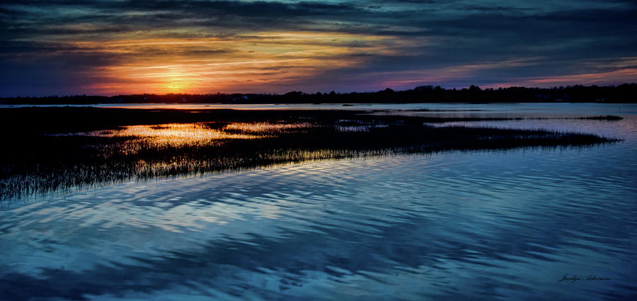 Dusk on the Water Photograph by Jacalyn Ackerman