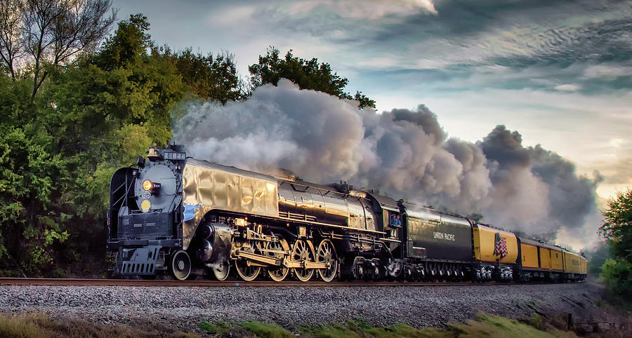 Engine 844 at the Dora Crossing by James Barber
