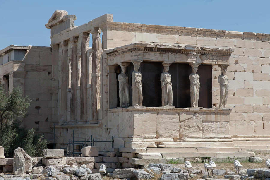 Erechtheion Karyatides Photograph by Al Poullis