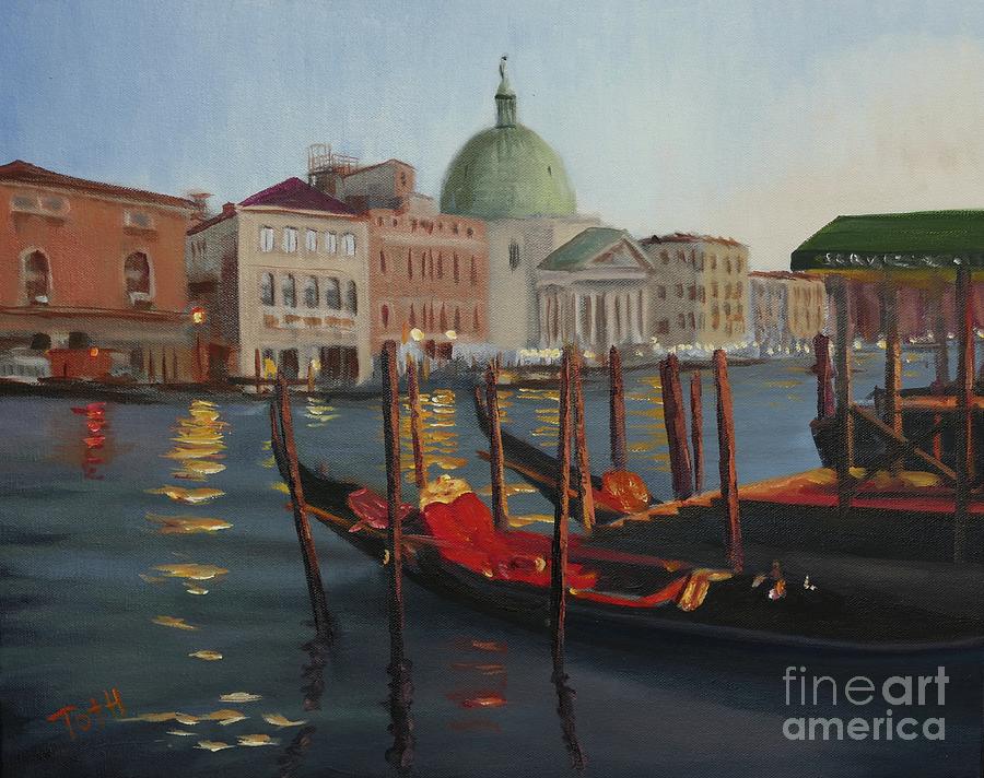 Evening in Venice Painting by Laura Toth