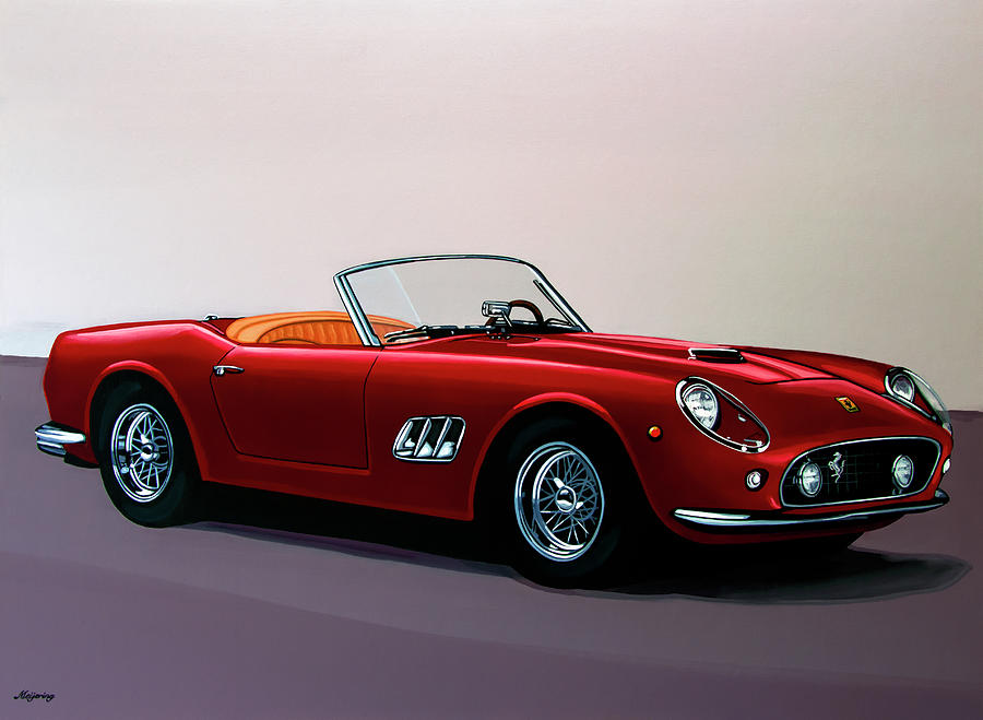 Ferrari 250 GT California Spyder 1957 Painting Painting by Paul